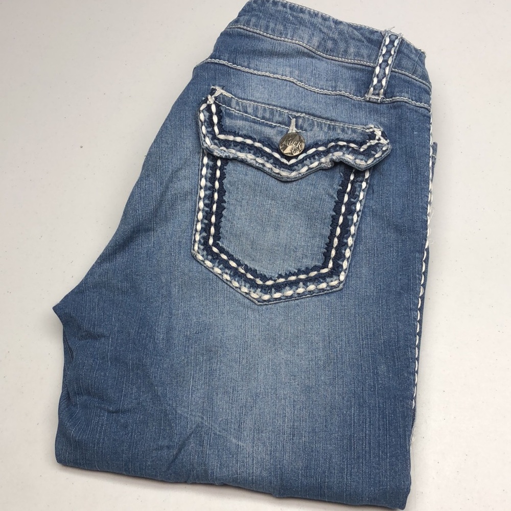 PREMIUM WRANGLER ROCK 47 DENIM CAPRIS 8/29x19 😎